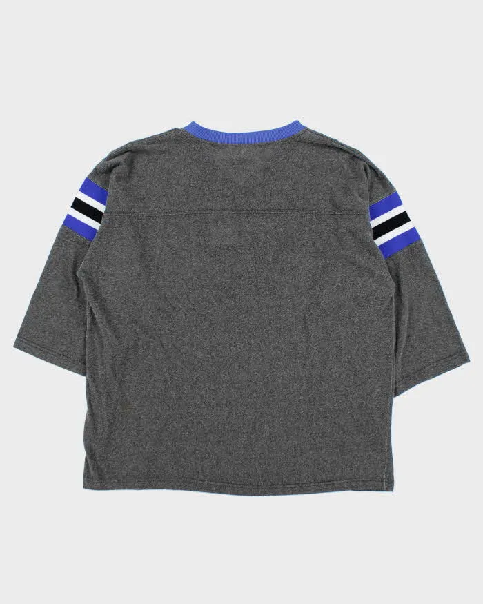 Vintage 1990s Adidas Originals Embroidered Trefoil 3/4 Sleeve T-Shirt - XL sold by Rokit product image thumbnail 2