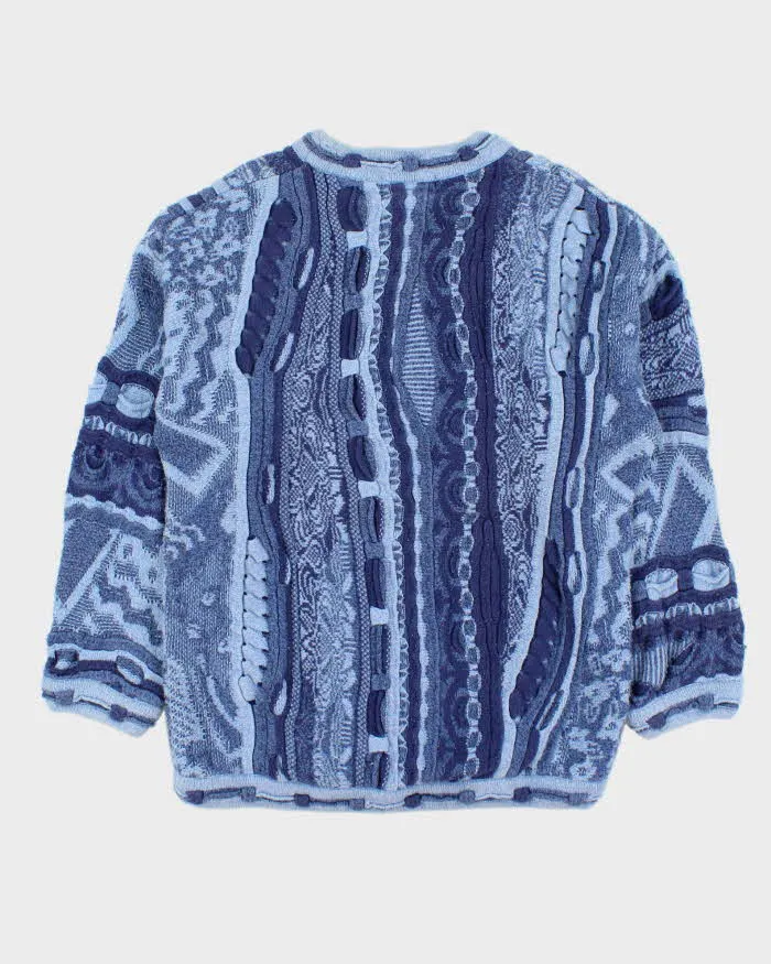 Vintage 1990s Tundra Cotton 3D Knit Textured Oversized Crewneck Sweater - M sold by Rokit product image thumbnail 2