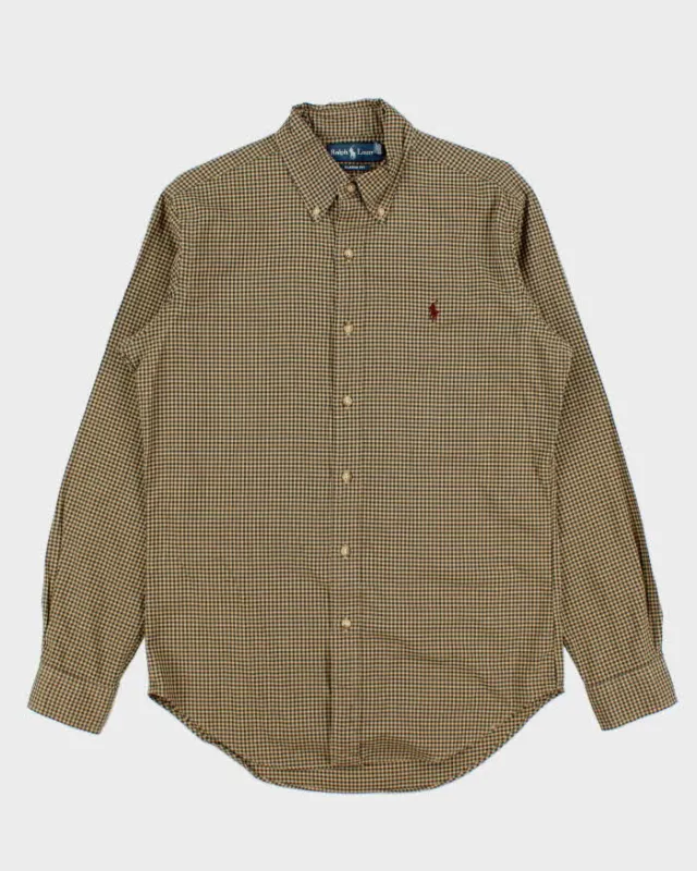 Vintage 00s Polo Ralph Lauren Gingham Classic Fit Long Sleeve Shirt - S sold by Rokit