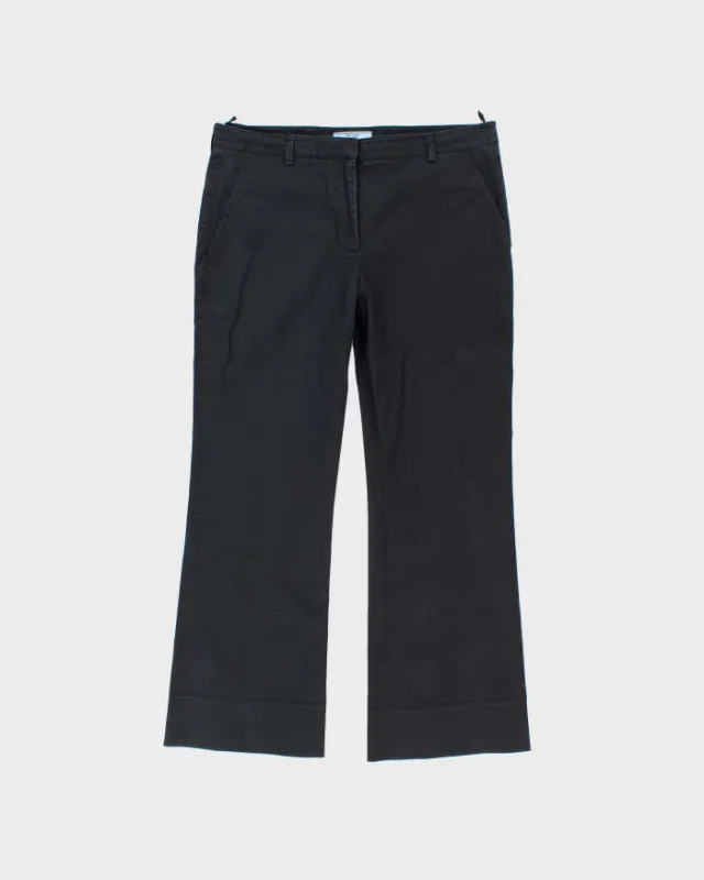 SS2015 Prada Women's Low Rise Big Cuff Bootcut Trousers - W34 L27 sold by Rokit