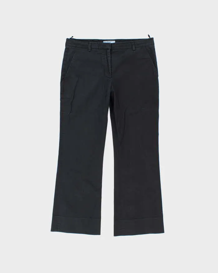 SS2015 Prada Women's Low Rise Big Cuff Bootcut Trousers - W34 L27 sold by Rokit