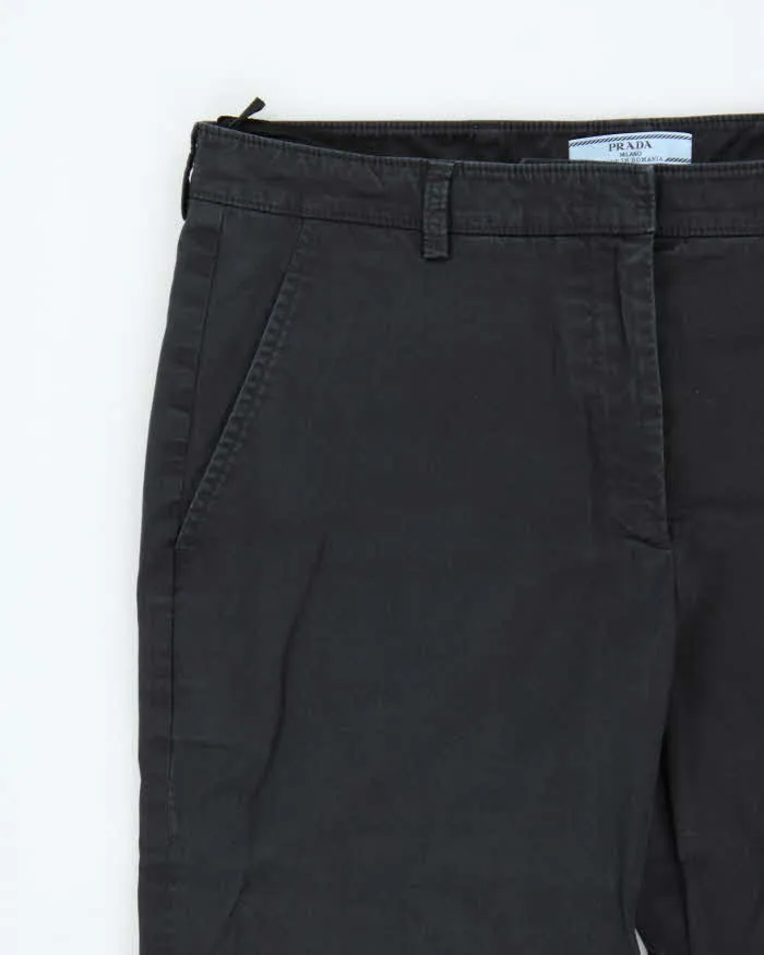 SS2015 Prada Women's Low Rise Big Cuff Bootcut Trousers - W34 L27 sold by Rokit product image thumbnail 4