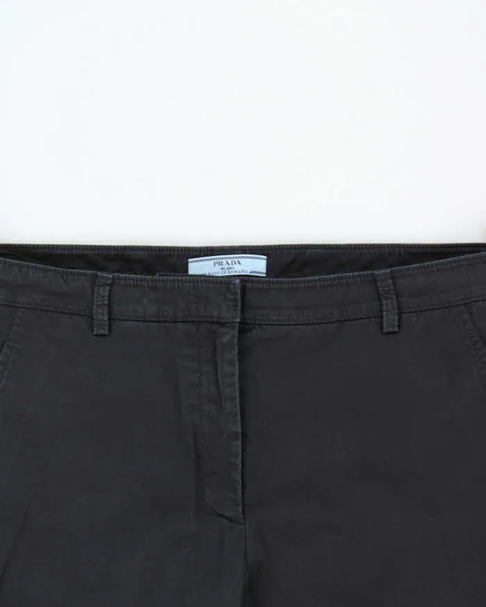 SS2015 Prada Women's Low Rise Big Cuff Bootcut Trousers - W34 L27 sold by Rokit product image thumbnail 3