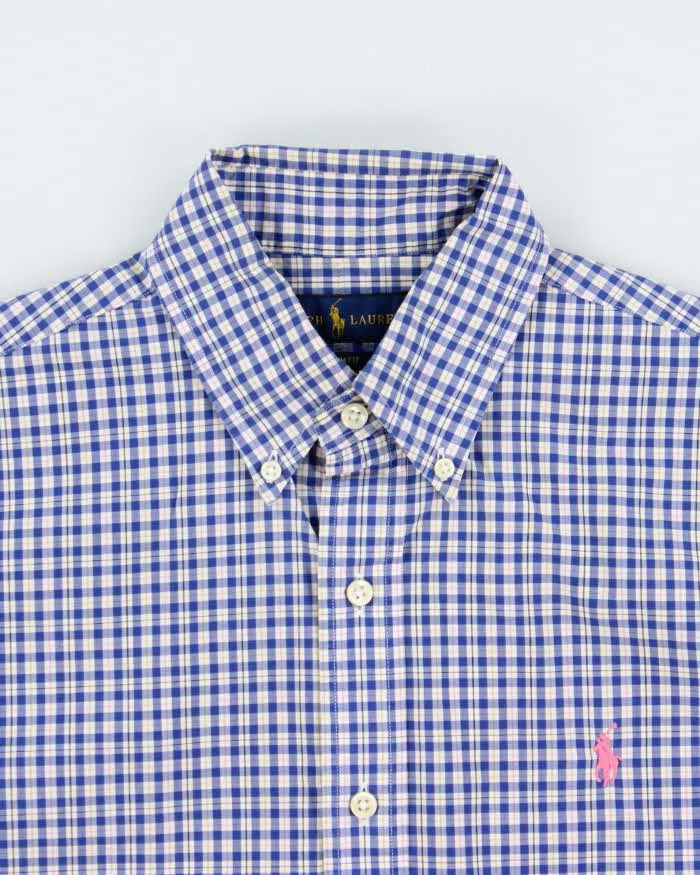 Vintage Polo Ralph Lauren Plaid Long Sleeve Shirt - S sold by Rokit product image thumbnail 3