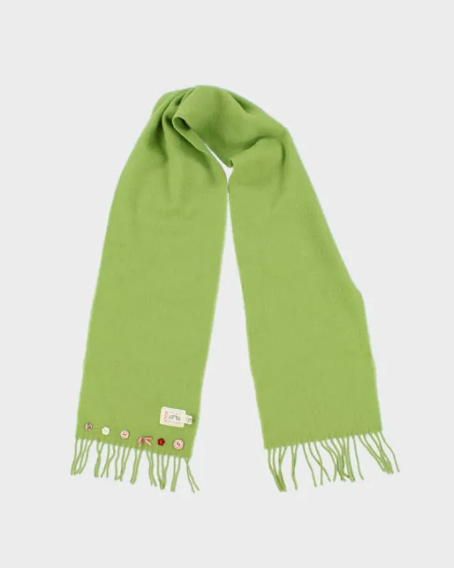 Vintage The Mill Button Wool Scarf sold by Rokit