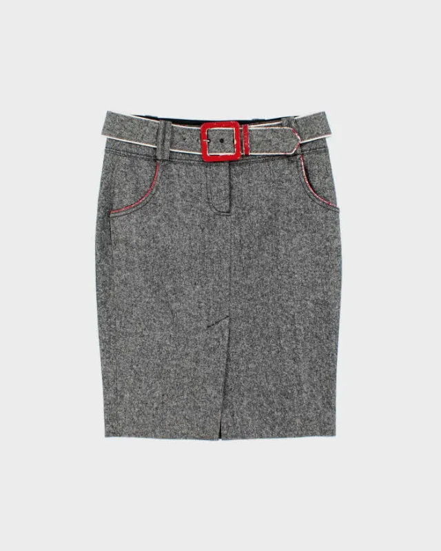 Vintage Y2k 00s Bebe Wool & Silk Blend Skirt - S sold by Rokit
