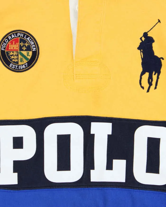 Vintage Polo Ralph Lauren Large Pony Spell Out Long Sleeve Rugby Shirt - L sold by Rokit product image thumbnail 4