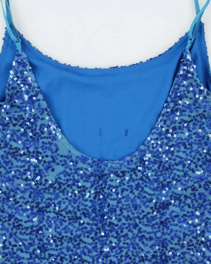 Vintage Y2k 00s Grass Sequin Mini Dress - M sold by Rokit product image thumbnail 4