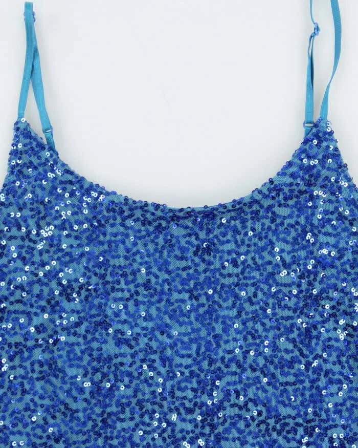 Vintage Y2k 00s Grass Sequin Mini Dress - M sold by Rokit product image thumbnail 5