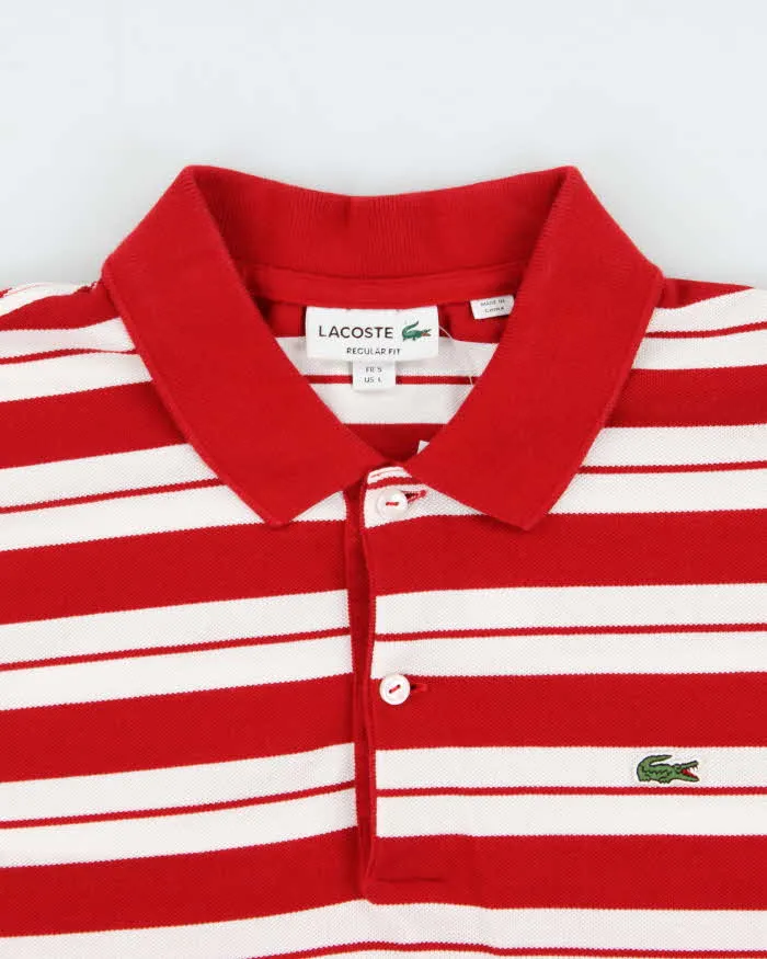 Vintage Lacoste Striped Long Sleeve Polo Shirt - L sold by Rokit product image thumbnail 3