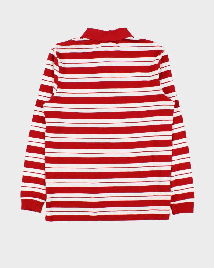 Vintage Lacoste Striped Long Sleeve Polo Shirt - L sold by Rokit product image thumbnail 2