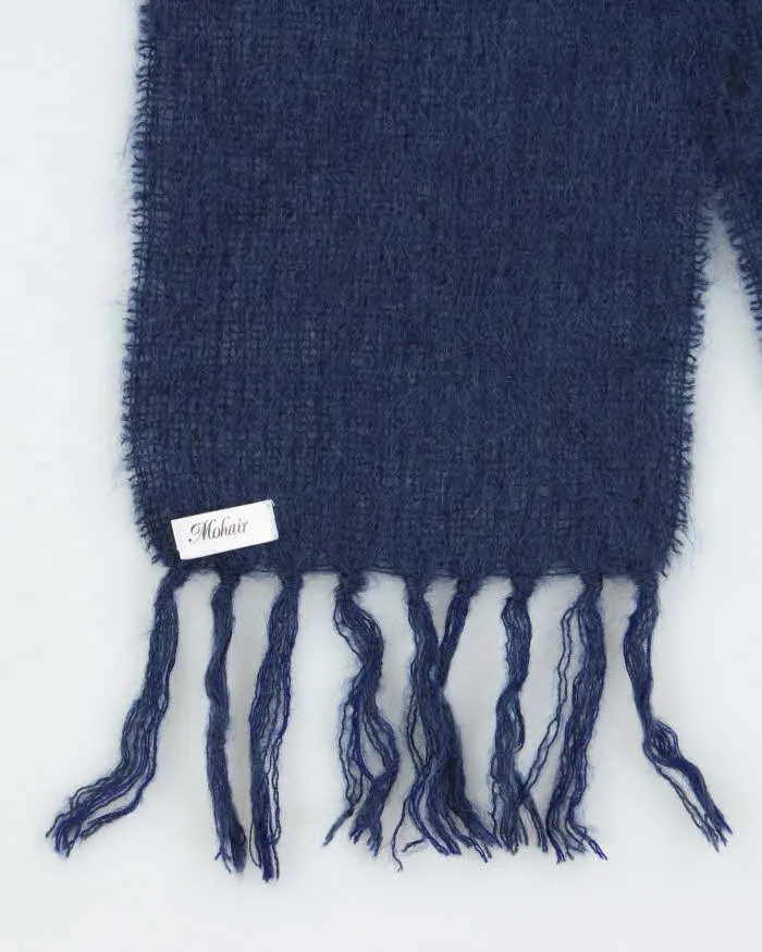 Vintage Mohair Blue Scarf sold by Rokit product image thumbnail 3