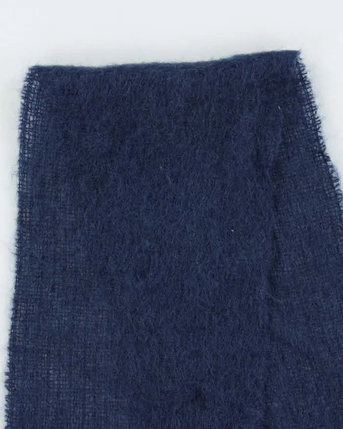 Vintage Mohair Blue Scarf sold by Rokit product image thumbnail 4