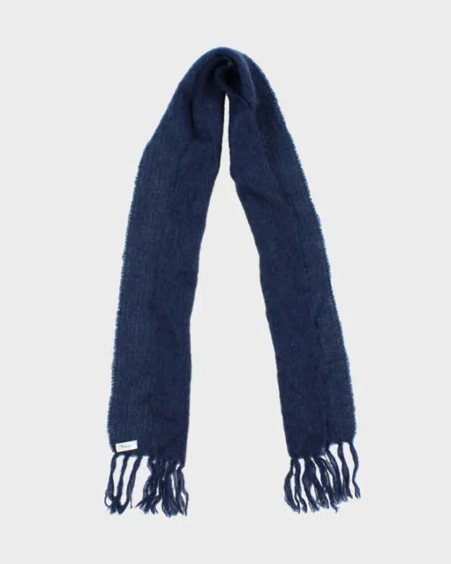 Vintage Mohair Blue Scarf sold by Rokit