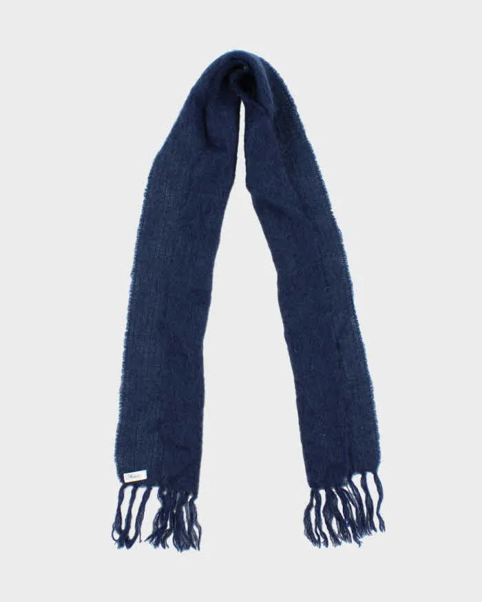 Vintage Mohair Blue Scarf sold by Rokit