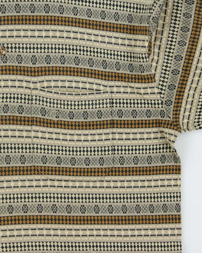 Vintage 1990s Dunhill Patterned Long Sleeve Polo - M sold by Rokit product image thumbnail 4