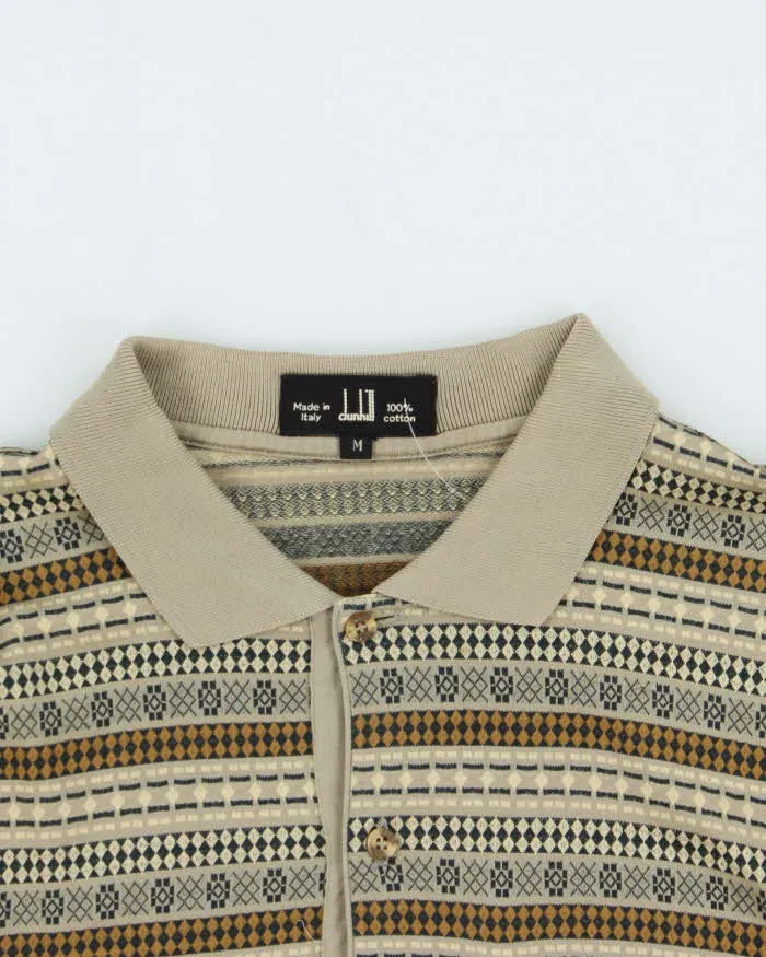 Vintage 1990s Dunhill Patterned Long Sleeve Polo - M sold by Rokit product image thumbnail 3