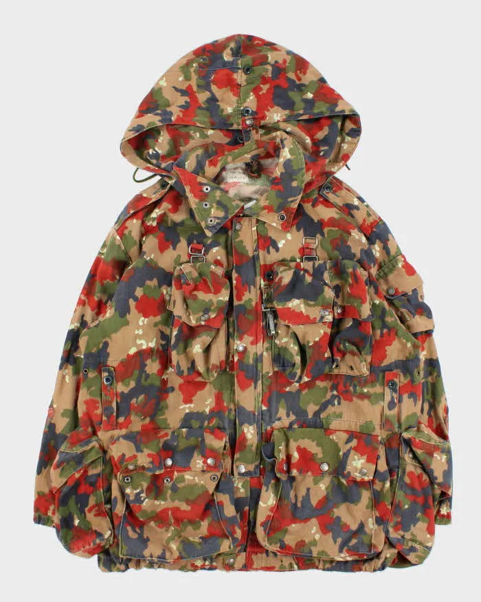Vintage 1980s Tass 83 Swiss Army Alpenflauge Heavyweight Hooded Military Jacket - XXXL sold by Rokit