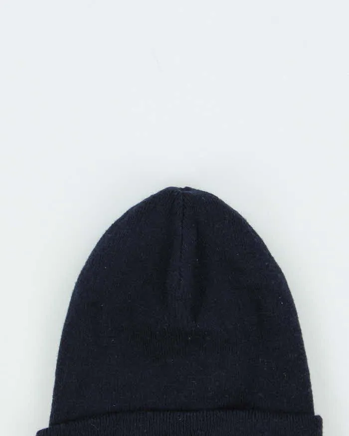 Vintage Lacoste Navy Large Croc Wool Blend Beanie - O/S sold by Rokit product image thumbnail 4
