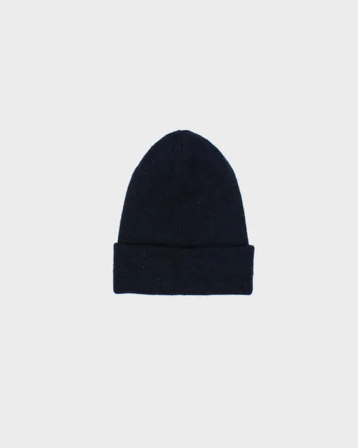 Vintage Lacoste Navy Large Croc Wool Blend Beanie - O/S sold by Rokit product image thumbnail 2
