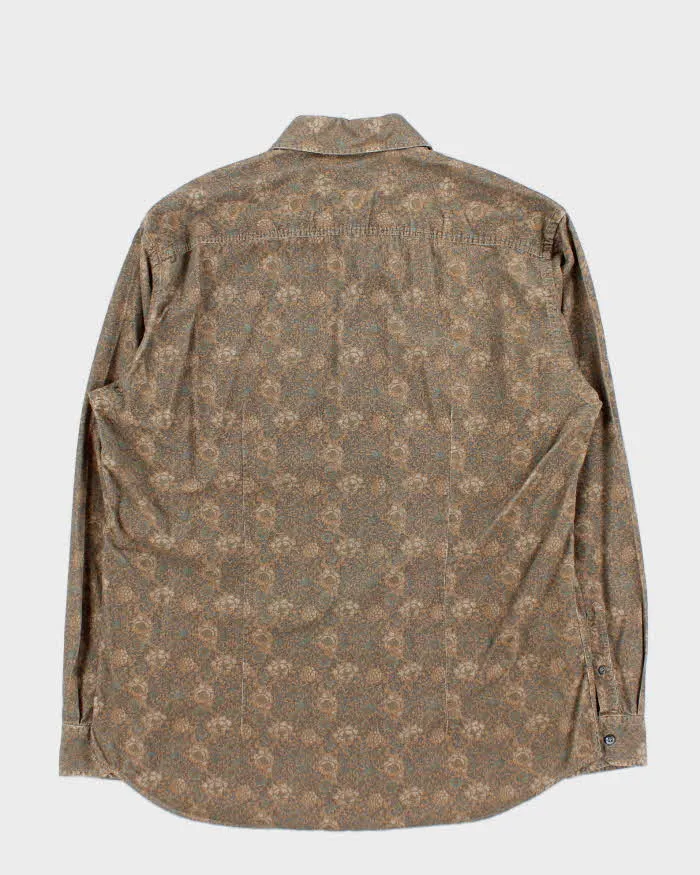 Vintage Ermenegildo Zegna Sport Floral Corduroy Long Sleeve Shirt - XL sold by Rokit product image thumbnail 2