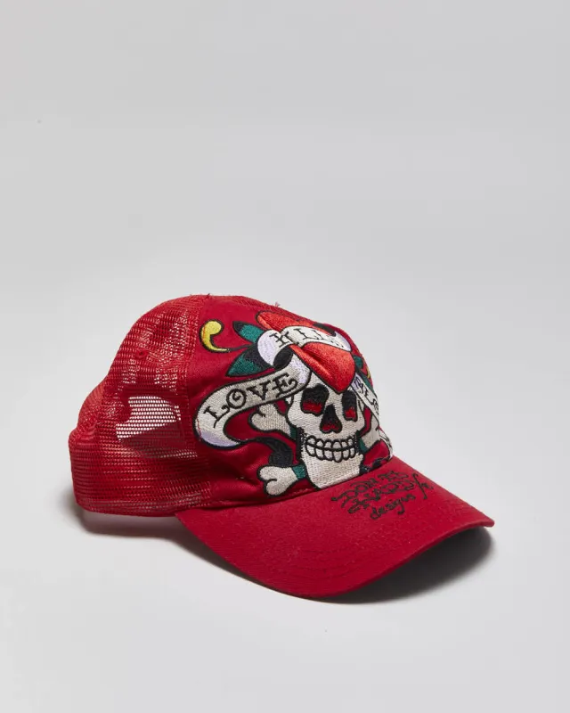 Vintage Y2K 00s Ed Hardy Embroidered Trucker Cap - O/S sold by Rokit