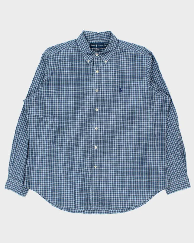 Vintage 1990s Polo Ralph Lauren Plaid Long Sleeve Shirt - XL sold by Rokit