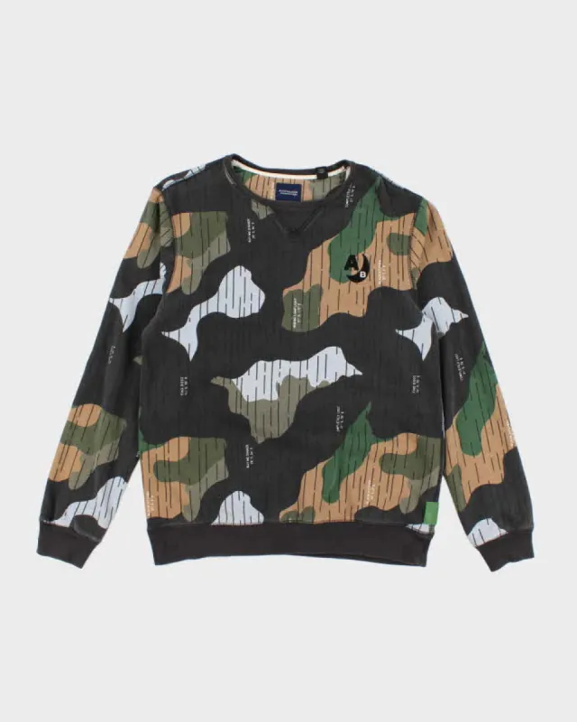 Scotch & Soda Patterned Sweatshirt - XL sold by Rokit