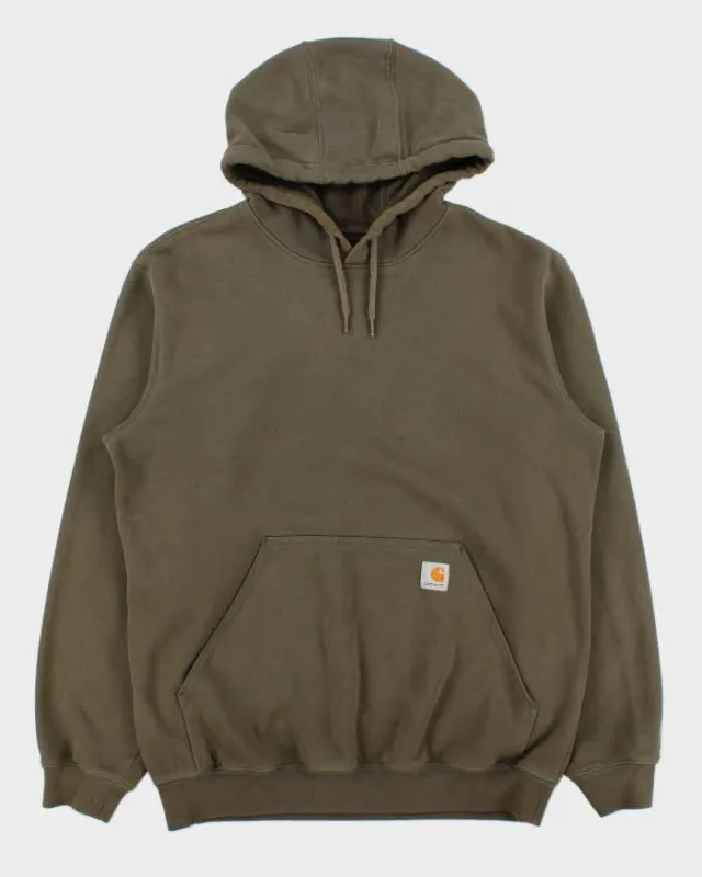 Vintage Carhartt Khaki Original Fit Oversized Pullover Hoodie - M sold by Rokit