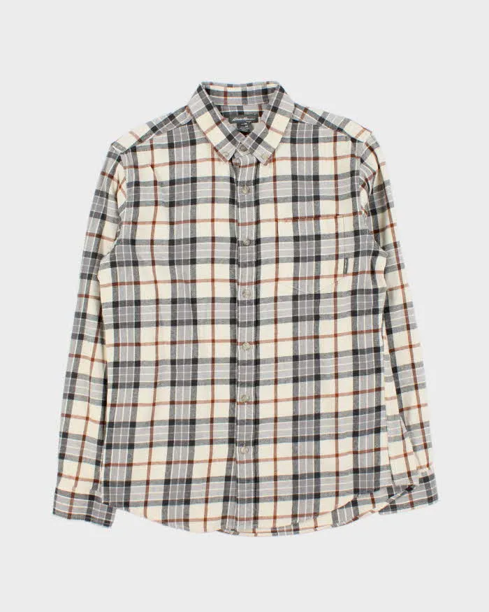 Vintage Eddie Bauer Plaid Long Sleeve Flannel Shirt - M sold by Rokit