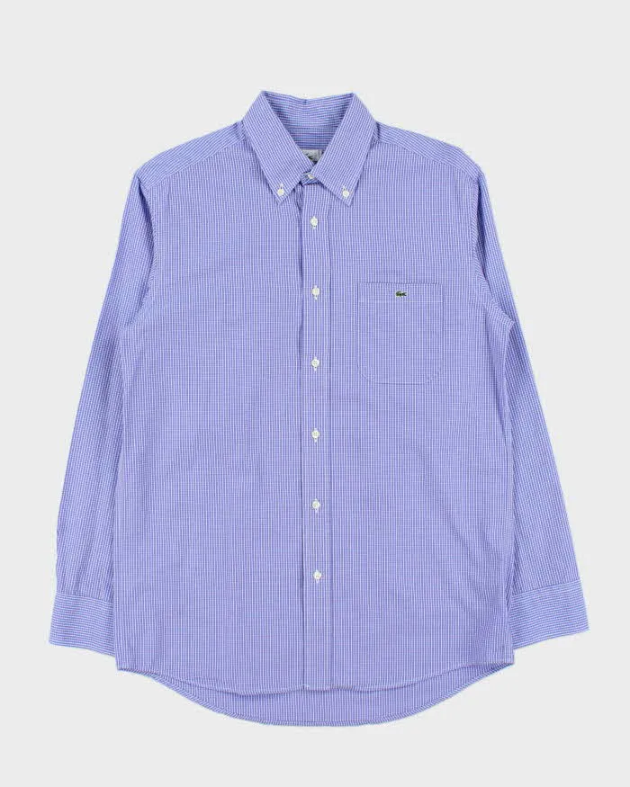 Vintage Y2K 00s Lacoste Check Long Sleeve Shirt - L sold by Rokit