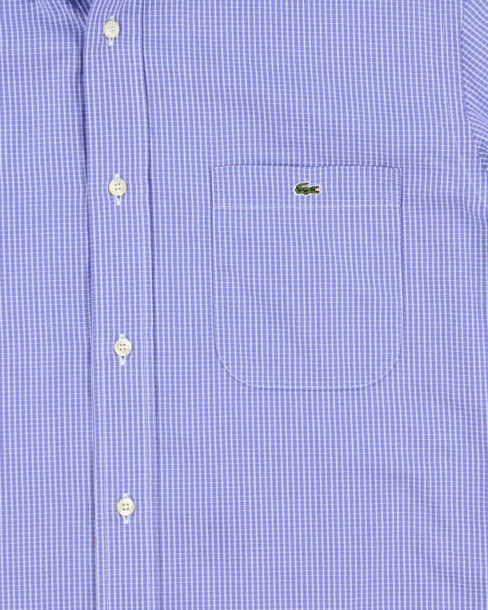 Vintage Y2K 00s Lacoste Check Long Sleeve Shirt - L sold by Rokit product image thumbnail 4