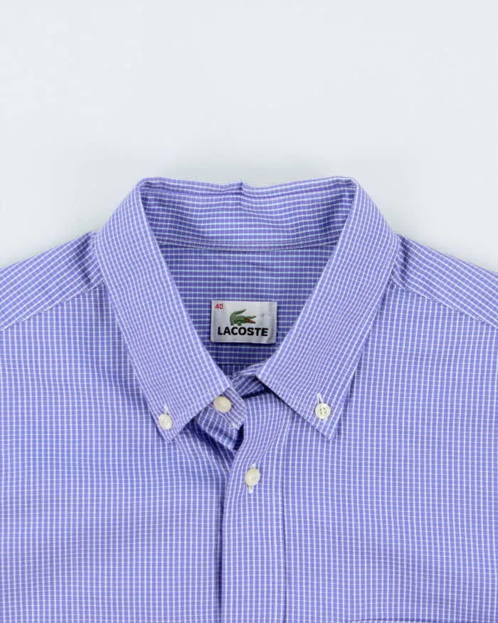 Vintage Y2K 00s Lacoste Check Long Sleeve Shirt - L sold by Rokit product image thumbnail 3