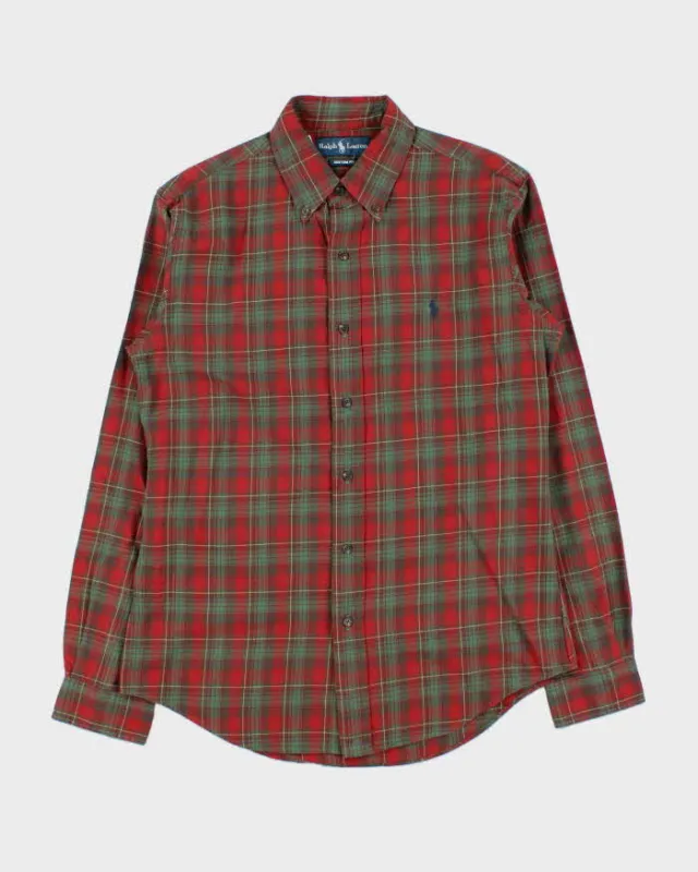Vintage 00s Ralph Lauren Tartan Long Sleeve Oversized Shirt - S sold by Rokit