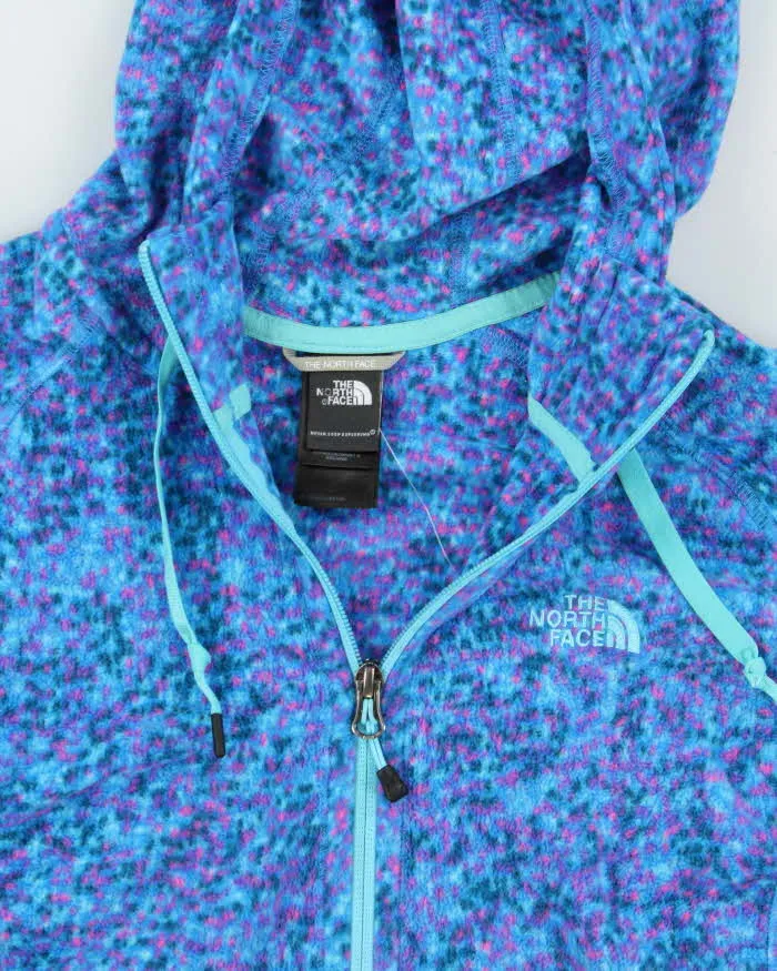 Vintage The North Face Women's Patterned Full-Zip Hooded Fleece - L sold by Rokit product image thumbnail 3