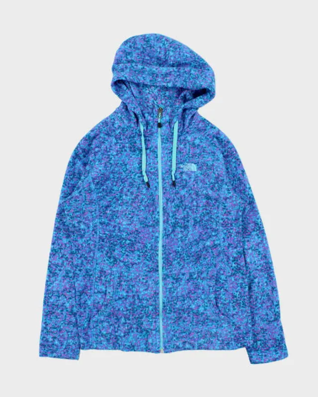 Vintage The North Face Women's Patterned Full-Zip Hooded Fleece - L sold by Rokit