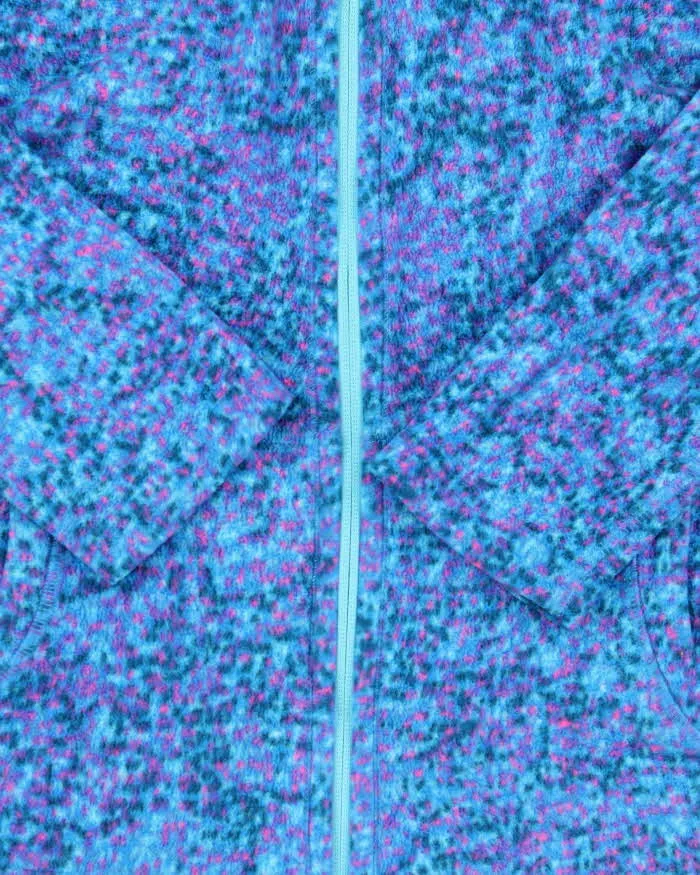 Vintage The North Face Women's Patterned Full-Zip Hooded Fleece - L sold by Rokit product image thumbnail 5