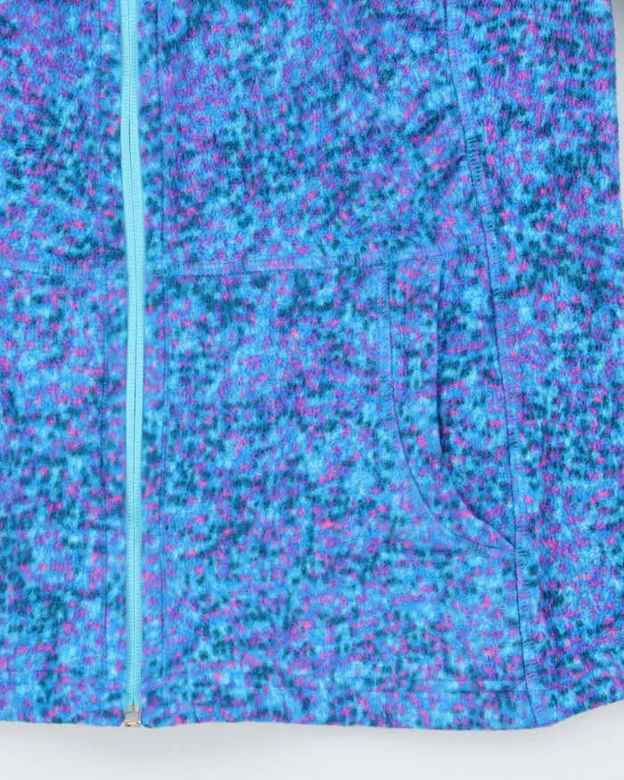 Vintage The North Face Women's Patterned Full-Zip Hooded Fleece - L sold by Rokit product image thumbnail 4