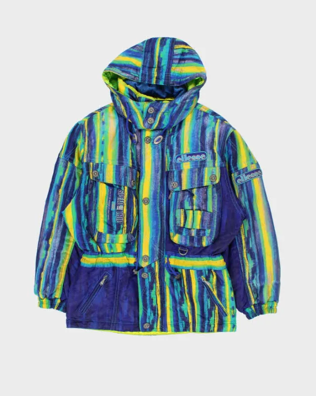 Vintage 1980s Ellesse Speed & Trip Patterned Ski Jacket  - L sold by Rokit