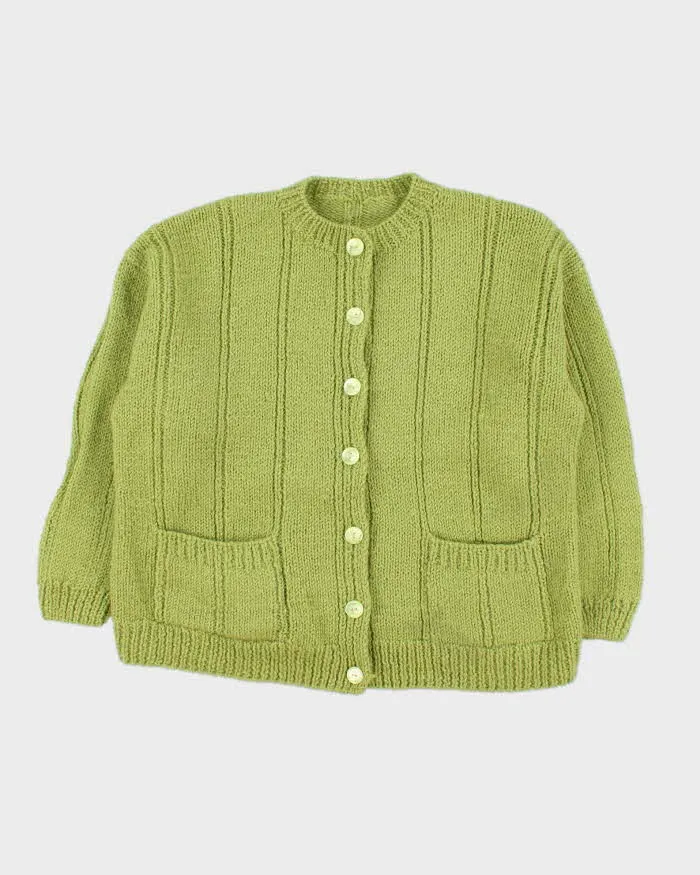 Vintage Boxy Handmade Wool Cardigan - L sold by Rokit