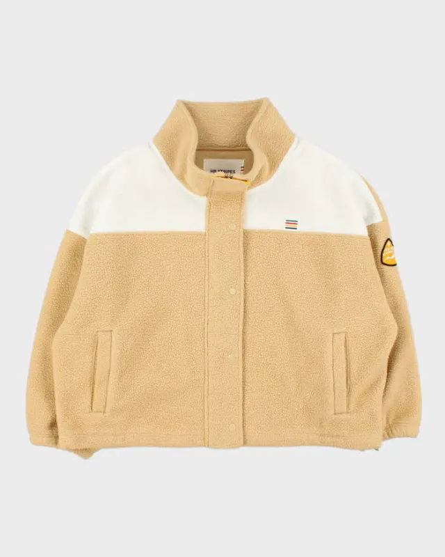 Hudson's Bay Company HB Stripes Women's Oversized Boxy Teddy Full-Zip Fleece - XL sold by Rokit