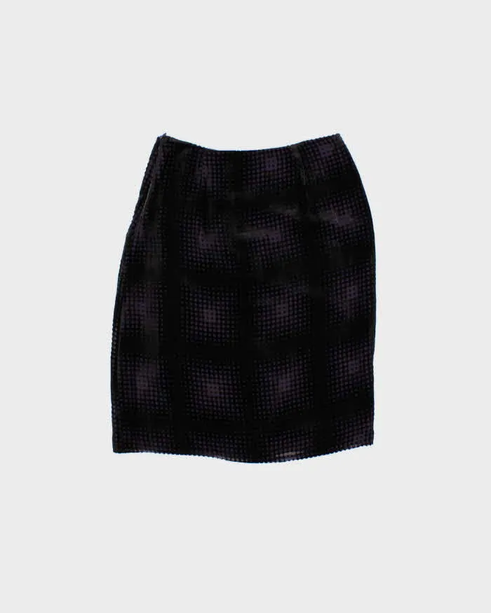 Vintage 90s BCBG Max Azria Silk & Velvet Skirt - XXS sold by Rokit product image thumbnail 2