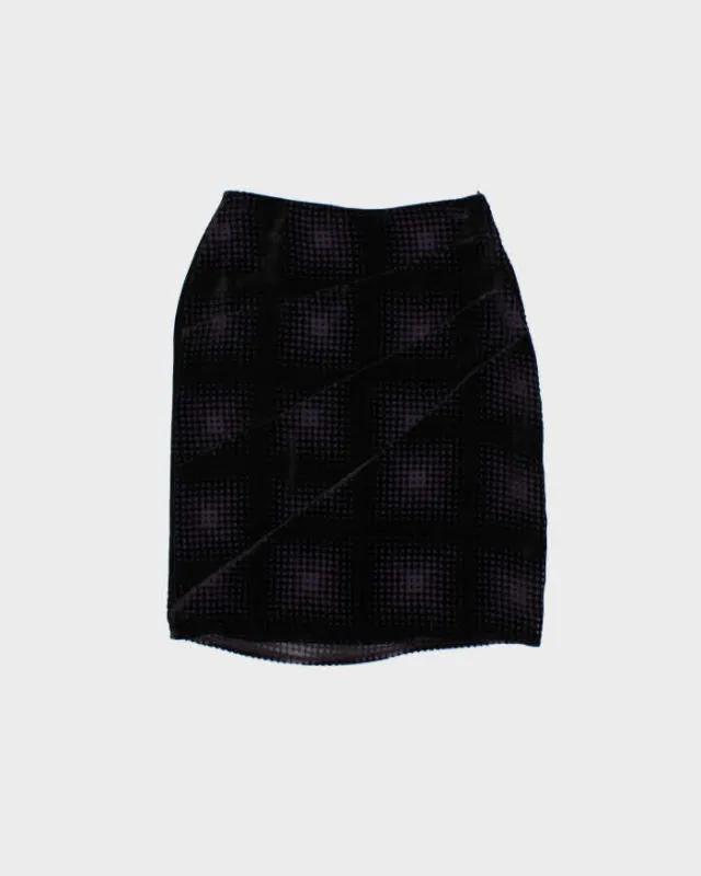 Vintage 90s BCBG Max Azria Silk & Velvet Skirt - XXS sold by Rokit