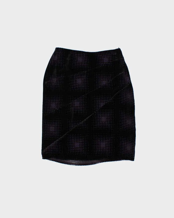 Vintage 90s BCBG Max Azria Silk & Velvet Skirt - XXS sold by Rokit