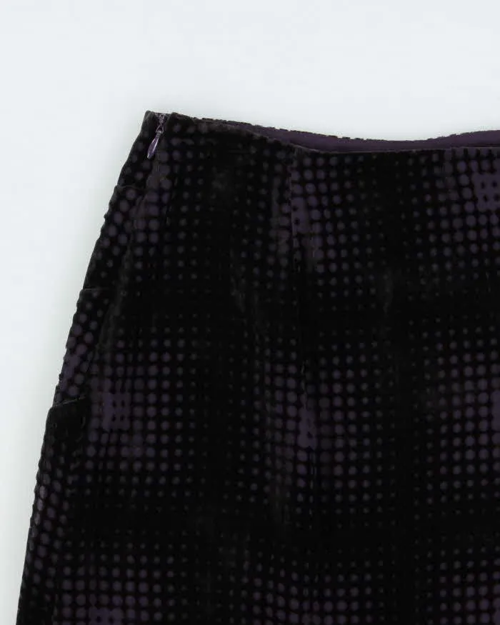 Vintage 90s BCBG Max Azria Silk & Velvet Skirt - XXS sold by Rokit product image thumbnail 4