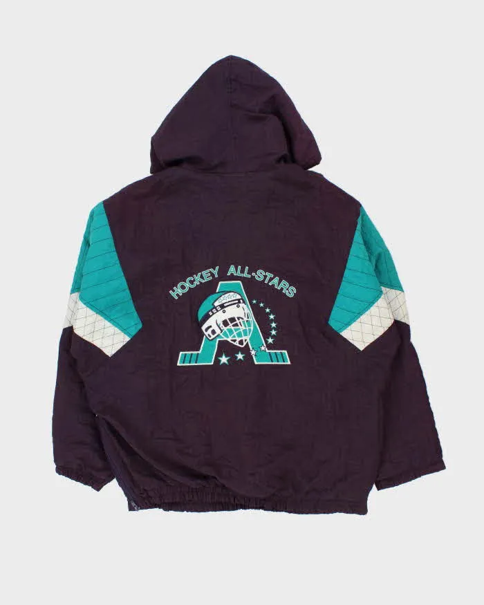 Vintage 1990s Mighty Ducks Hockey All Stars Oversized Quarter-Zip Jacket - M sold by Rokit product image thumbnail 2