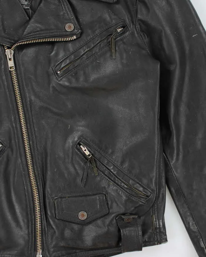 Vintage 1990s Limited Edition Harley Davidson Cowhide Leather Classic Biker Jacket - L sold by Rokit product image thumbnail 4