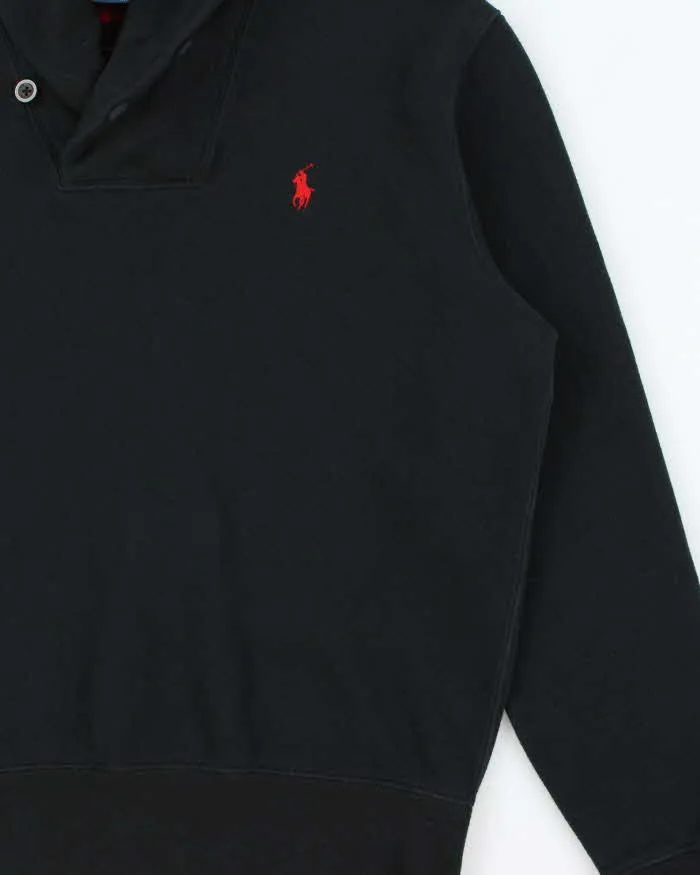 Vintage 00s Polo Ralph Lauren Shawl Neck Sweatshirt - S sold by Rokit product image thumbnail 3