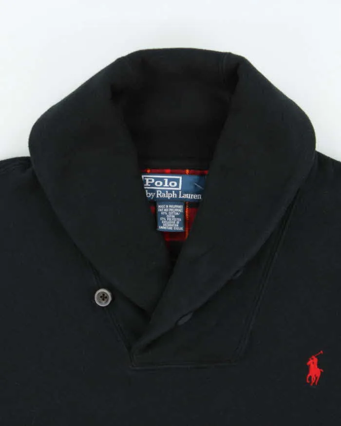 Vintage 00s Polo Ralph Lauren Shawl Neck Sweatshirt - S sold by Rokit product image thumbnail 5