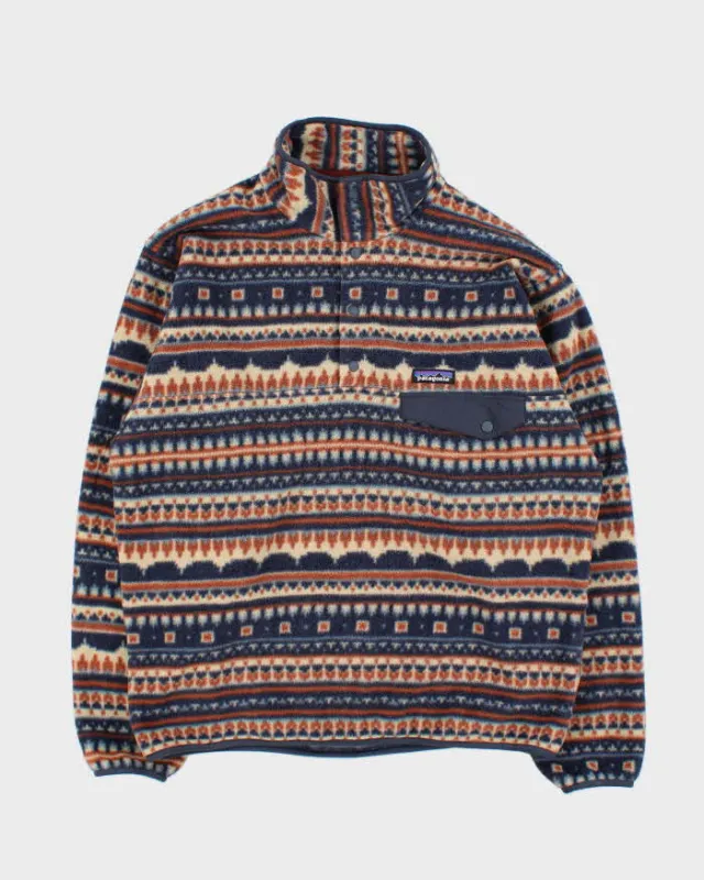 Vintage Patagonia Synchilla Aztec Snap-T Pullover Fleece - M sold by Rokit